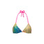 Metallic Tie-Dye Triangle Tops
