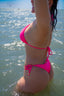 Dallas Triangle Bikini Top - Pink Flame