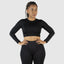 Shop our top gym fitness shirt. Made with long sleeves and breathable sweat wicking fabric. Pair with our yoga pants for gym workout. Shop the best activewear online. 