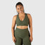 Pink camo gym bra and pink camo gym leggings. Shop ladies fitness clothes online. Pair with olive green gym leggings or wear as a matching gym set. 